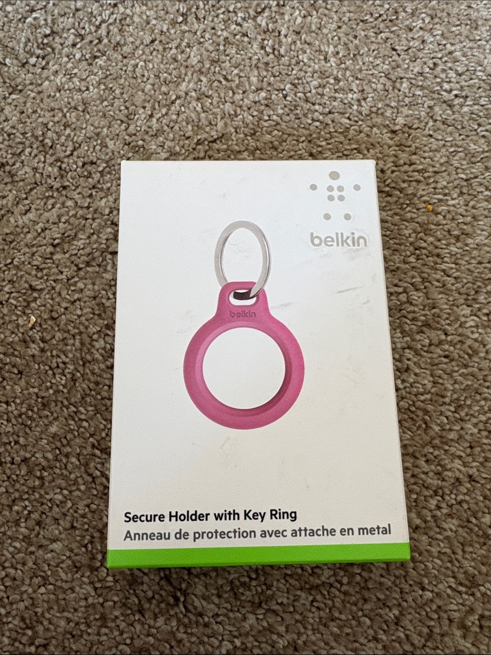 belkin Pink Silicone Secure Holder with Metal Key Ring